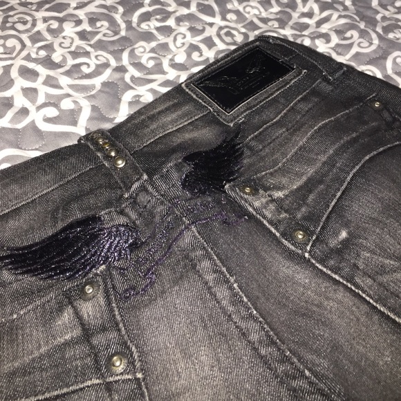 Grey wash authentic Robin's Jeans - Picture 3 of 4