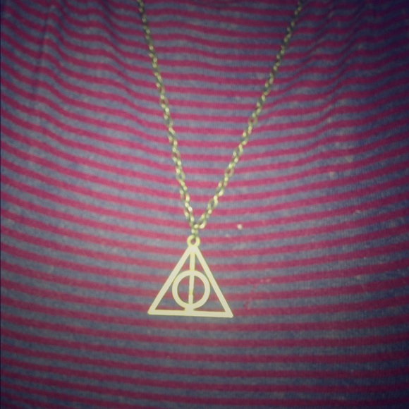 Harry Potter deathly hallows cute necklace
