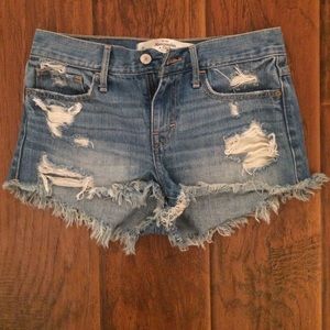High wasted Abercrombie and Fitch shorts