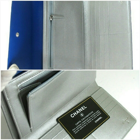 Chanel Cobalt Blue Leather Wallet - Picture 2 of 4