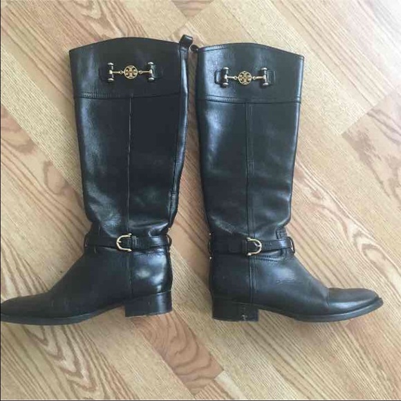 Tory Burch Black riding boots