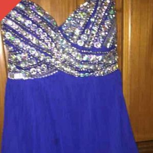 Royal blue homecoming dress