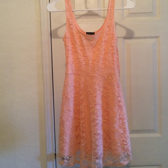 Pink mini dress