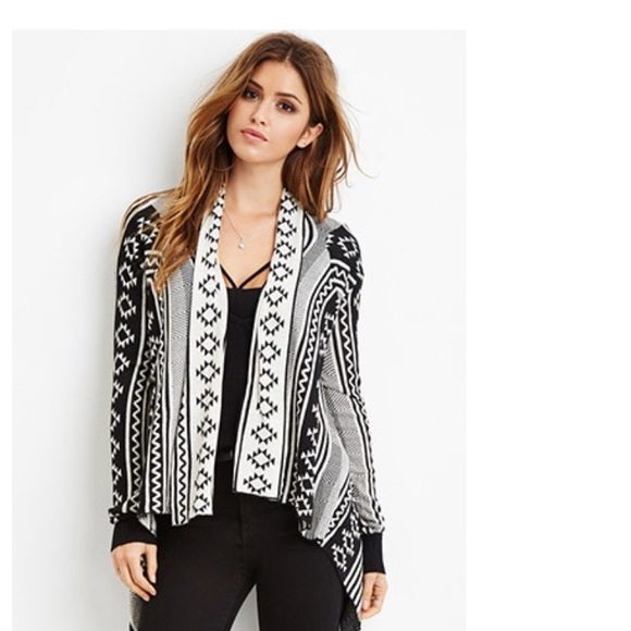 Southwestern pattern cardigan
