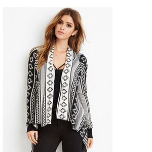 Southwestern pattern cardigan