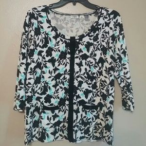 Black and white cardigan