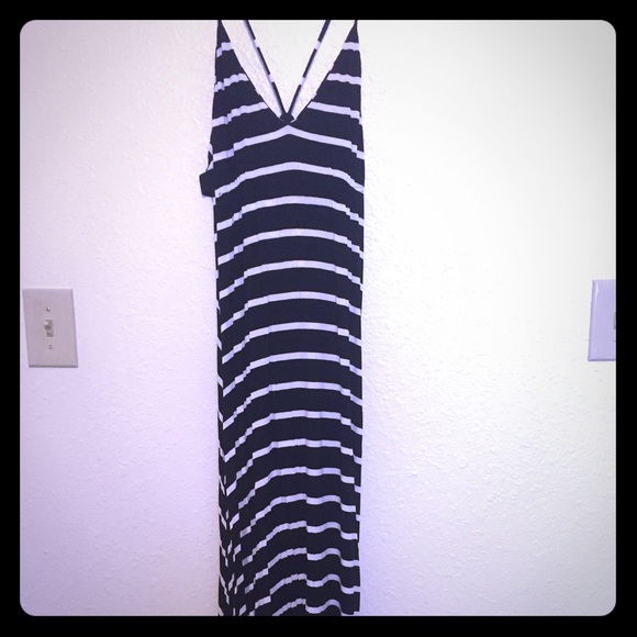 Stripped maxi dress