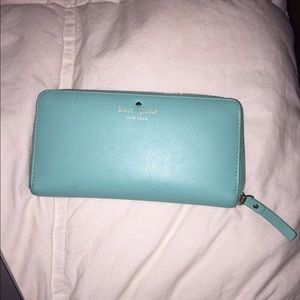 Kate Spade turquoise large wallet
