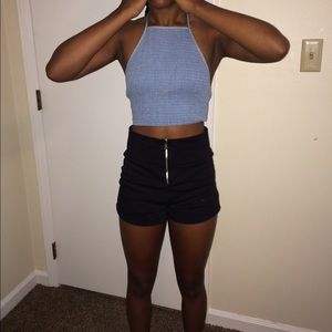 Denim Halter Top