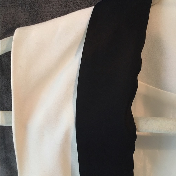 White and Black Trimmed Formal Vest - Picture 3 of 3