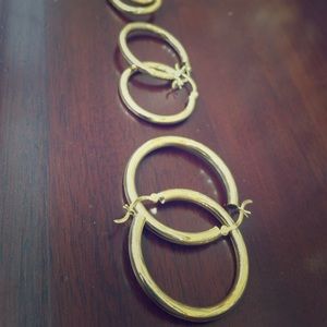 14k gold hoop earrings