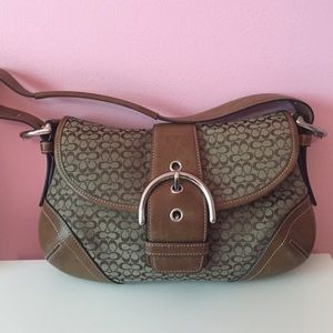 Brown coach bag
