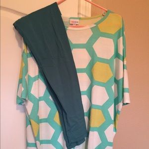 LuLaRoe One Size Leggings and Sm Irma