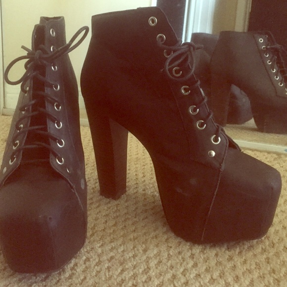 Platform Ankle combat boots