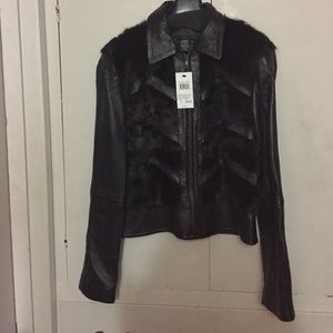 ✨BCBGMaxAzria Black Leather Jacket✨