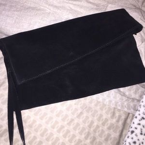 Eileen fisher suede clutch