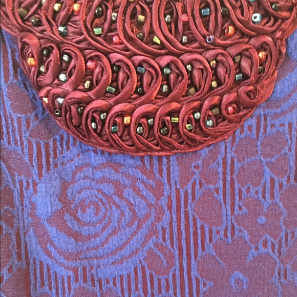 Purple Patterned Dress - Picture 4 of 4