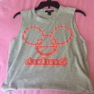 Forever 21 Deadmau5 muscle tee Crop top