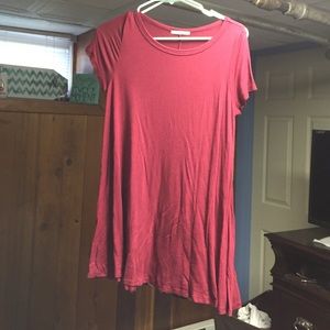 Red tshirt dress and top