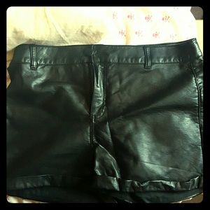 Black Leather shorts