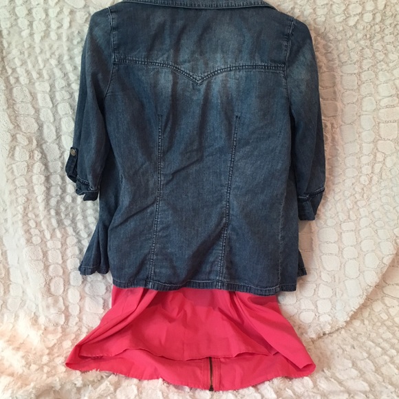 Pink Zipper Dress with Jacket - Picture 2 of 3