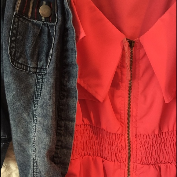 Pink Zipper Dress with Jacket - Picture 3 of 3