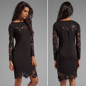 DVF Ernestina lace-trim dress