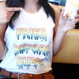 Fries before guys pacsun shirt