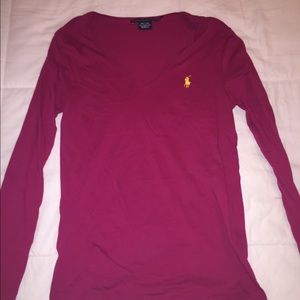 RL Polo Long sleeve v-neck