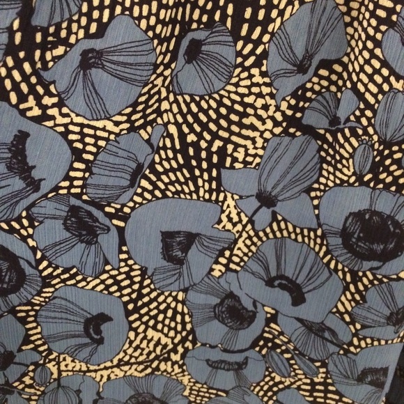 Georgeous kimono style blue poppy dress - Picture 4 of 4