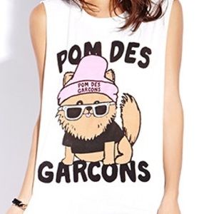 Forever 21 Pom des garçons muscle tee