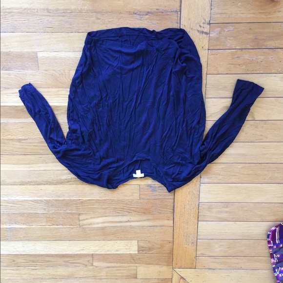 Blue long sleeved shirt