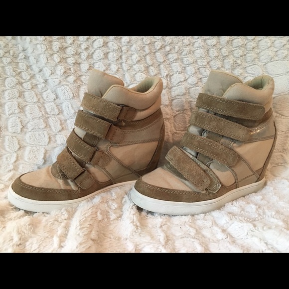 Tan High Top Heels - Picture 1 of 3