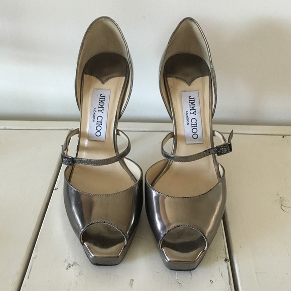 Jimmy Choo Metallic Heels