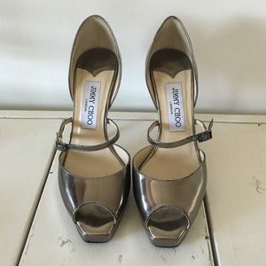 Jimmy Choo Metallic Heels