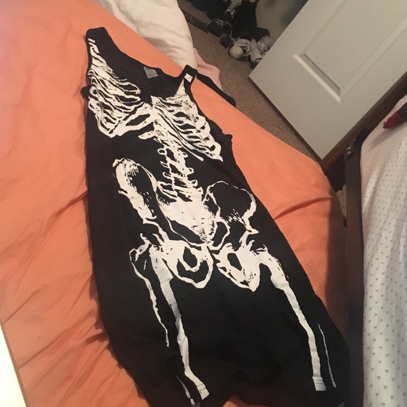 Skeleton dress goth