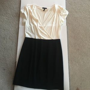 Black n off white dress