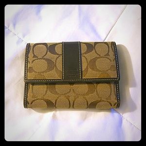 Brown coach wallet