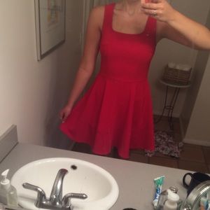 beautiful A-line red dress from LuLus