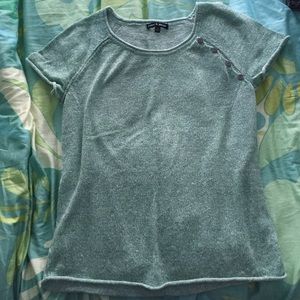 Cute Cable and Gauge Teal Sweater T-shirt Size M