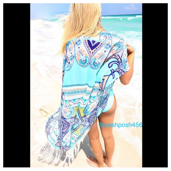 ❗️SALE❗️Colorful beach cover up - Picture 2 of 4