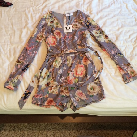 True Decadence Floral Romper
