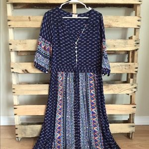 Long Bohemian Maxi Dress