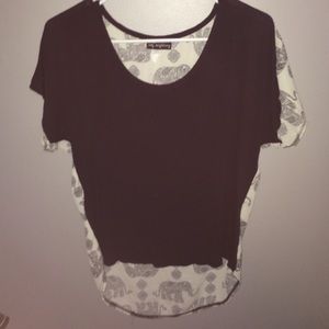 Black and Elephant Shirt
