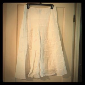 White midi skirt