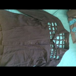 Black button up with cute cut out