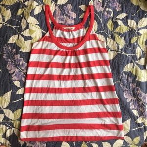 Red/Salmon Pink Striped Tank