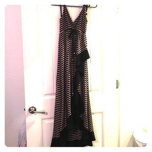 2b Bebe high low maxi dress