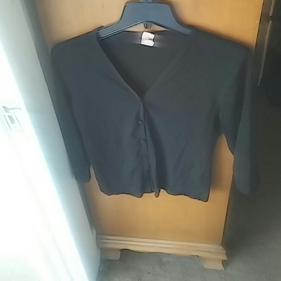 Black button up cardigan