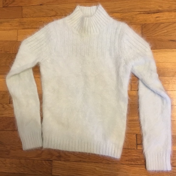 Club Monaco light blue angora sweater